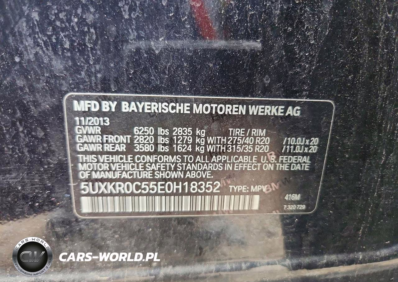2014 BMW X5 xDrive35I VIN:5UXKR0C55E0H18352 - 13