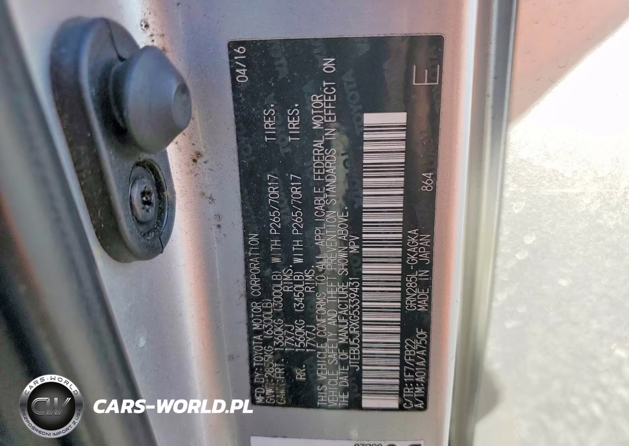 2016 Toyota 4Runner Sr5 VIN:JTEBU5JRXG5339431 - 13