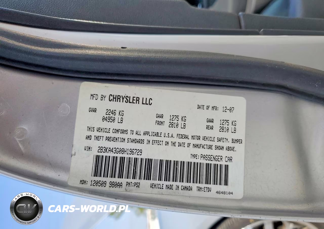 2008 Dodge Charger VIN:2B3KA43G08H196729 - 12