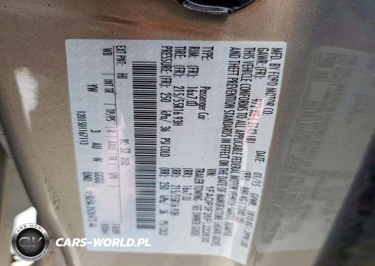 2015 Ford Focus Se VIN:1FADP3F26FL222630 - 12