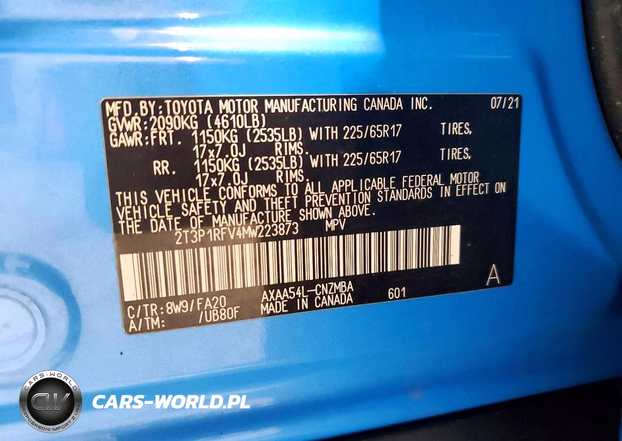 2021 Toyota Rav4 Xle VIN:2T3P1RFV4MW223873 - 14