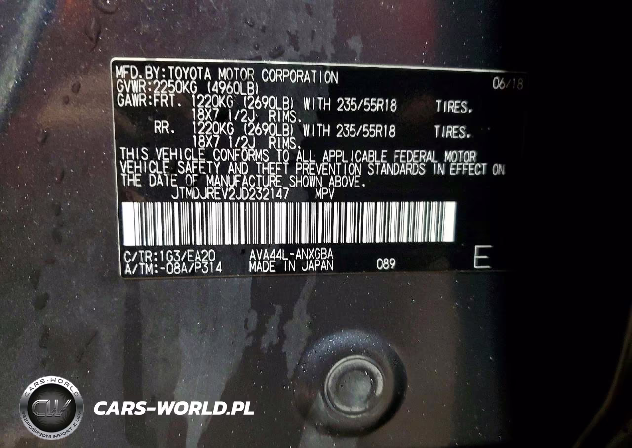 2018 Toyota Rav4 Hv Limited VIN:JTMDJREV2JD232147 - 14