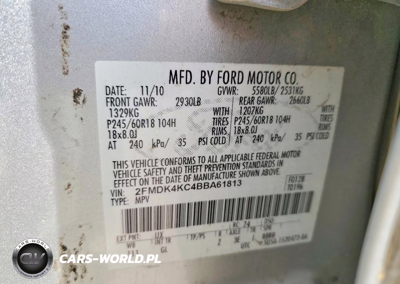 2011 Ford Edge Limited VIN:2FMDK4KC4BBA61813 - 14