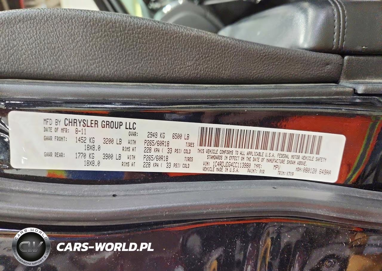 2012 Dodge Durango Crew VIN:1C4RDJDG4CC113980 - 14
