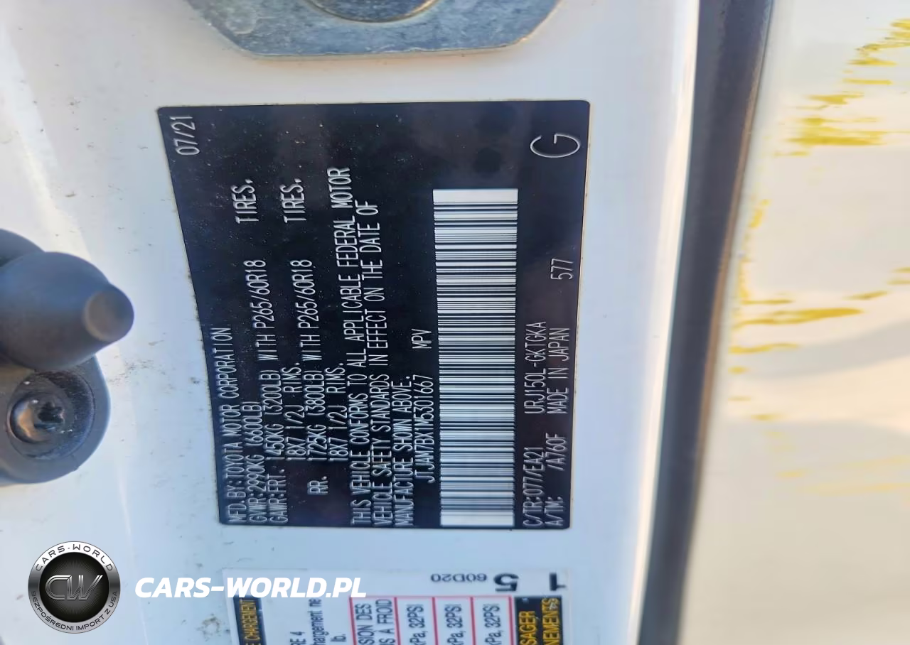 2021 Lexus Gx 460 Premium VIN:JTJAM7BX1M5301667 - 13