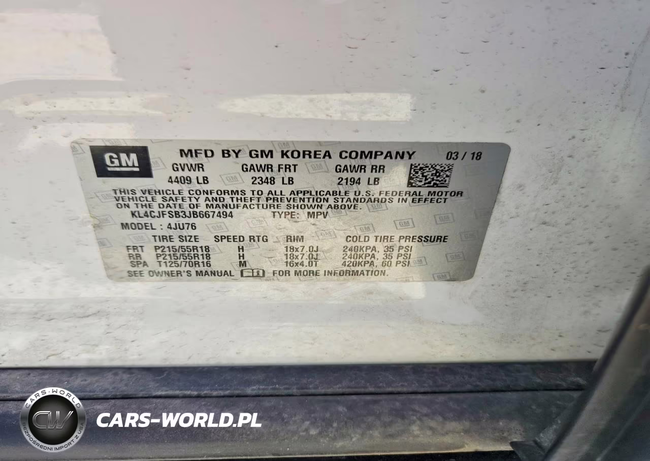 2018 Buick Encore Preferred Ii VIN:KL4CJFSB3JB667494 - 12