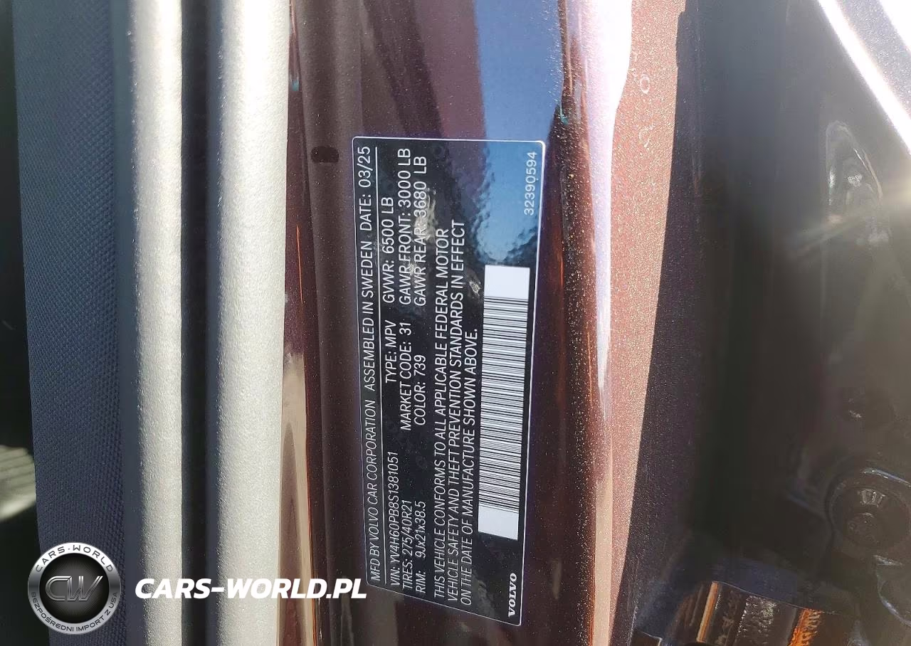 2025 Volvo Xc90 Plus VIN:YV4H60PB8S1381051 - 13