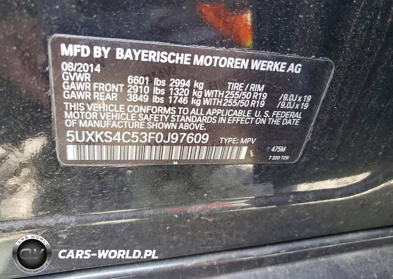 2015 BMW X5 xDrive35D VIN:5UXKS4C53F0J97609 - 13