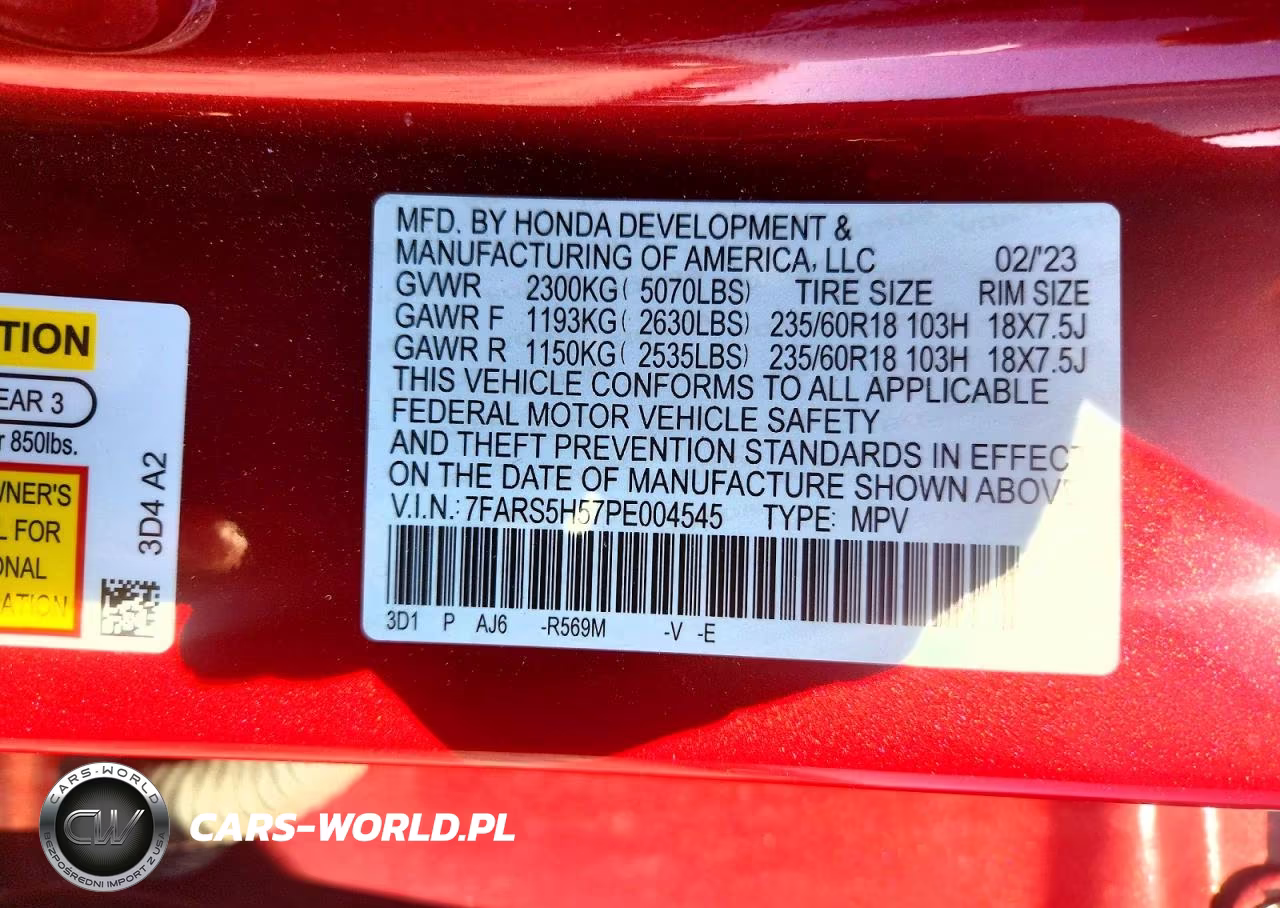 2023 Honda Cr-V Sport VIN:7FARS5H57PE004545 - 12