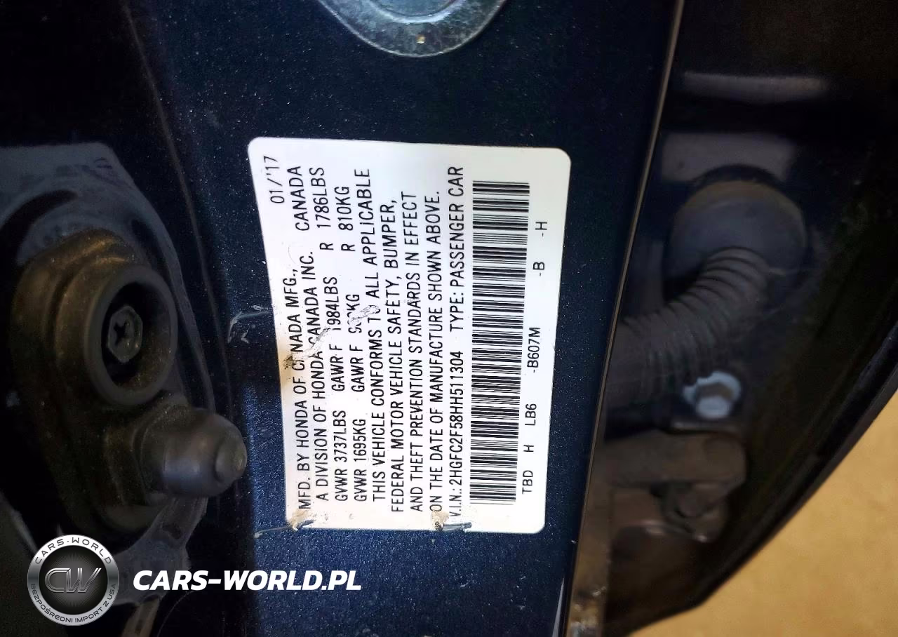 2017 Honda Civic Lx VIN:2HGFC2F58HH511304 - 12