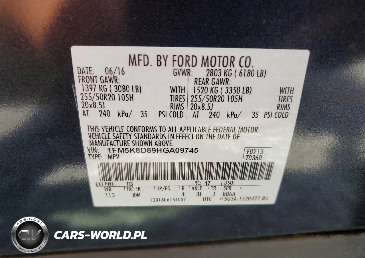 2017 Ford Explorer Xlt VIN:1FM5K8D89HGA09745 - 13