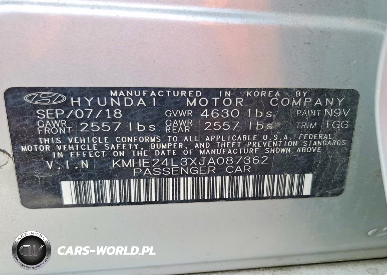 2018 Hyundai Sonata Hybrid Se VIN:KMHE24L3XJA087362 - 12