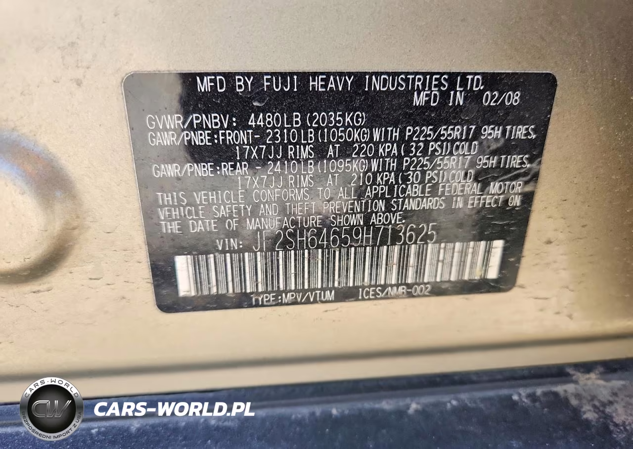 2009 Subaru Forester 2.5X Limited VIN:JF2SH64659H713625 - 13