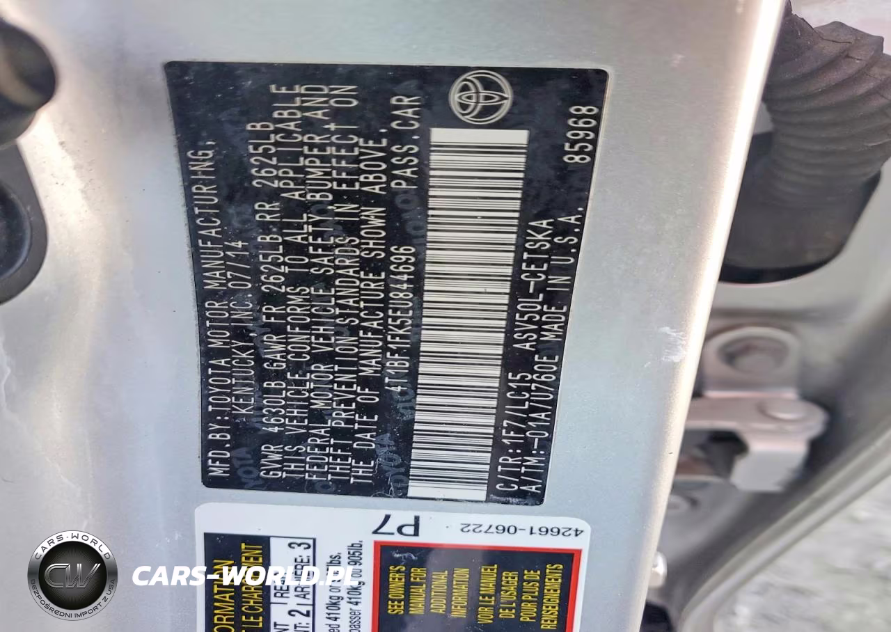 2014 Toyota Camry Se VIN:4T1BF1FK5EU844696 - 12
