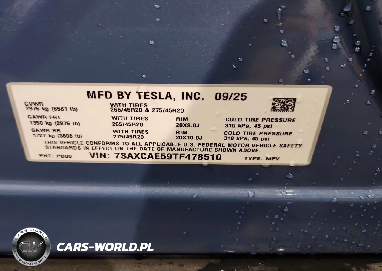 2026 Tesla Model X VIN:7SAXCAE59TF478510 - 12