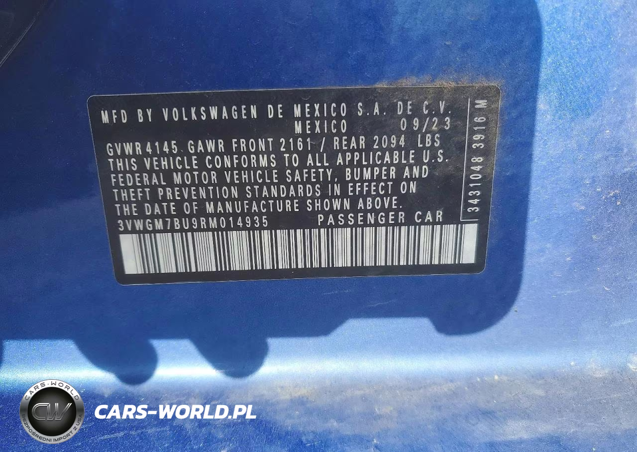 2024 Volkswagen Jetta Sel VIN:3VWGM7BU9RM014935 - 13