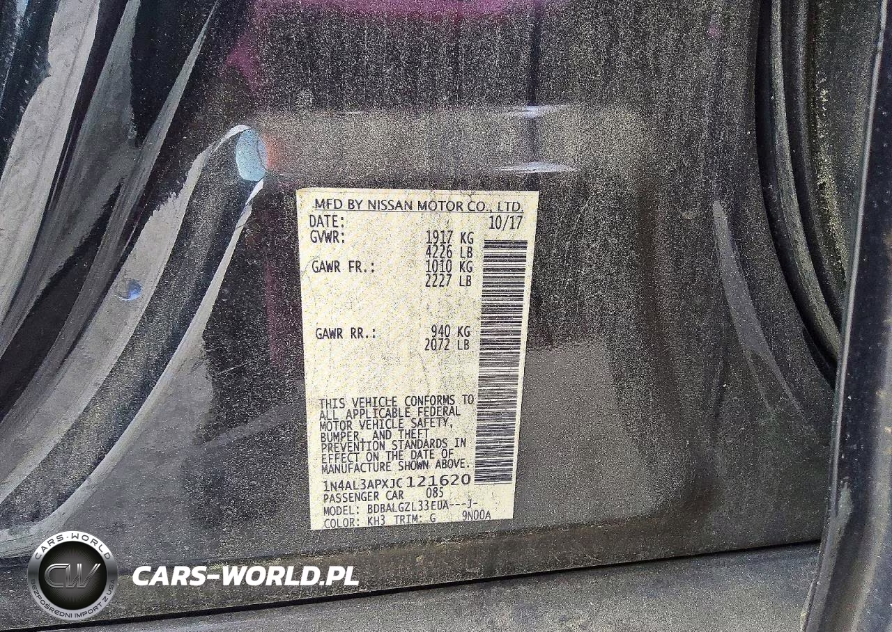 2018 Nissan Altima 2.5 S VIN:1N4AL3APXJC121620 - 12
