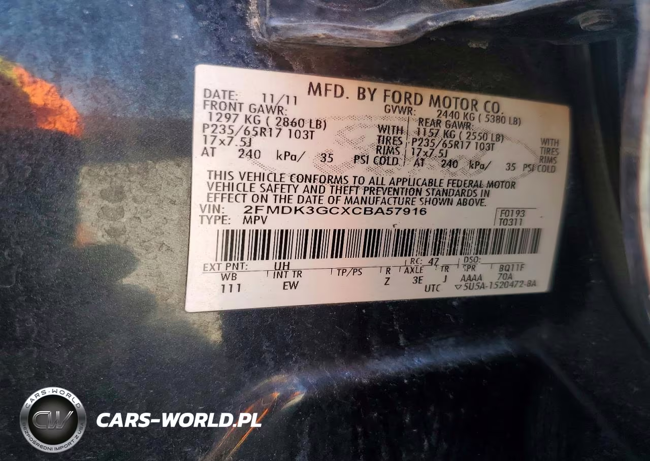 2012 Ford Edge Se VIN:2FMDK3GCXCBA57916 - 14