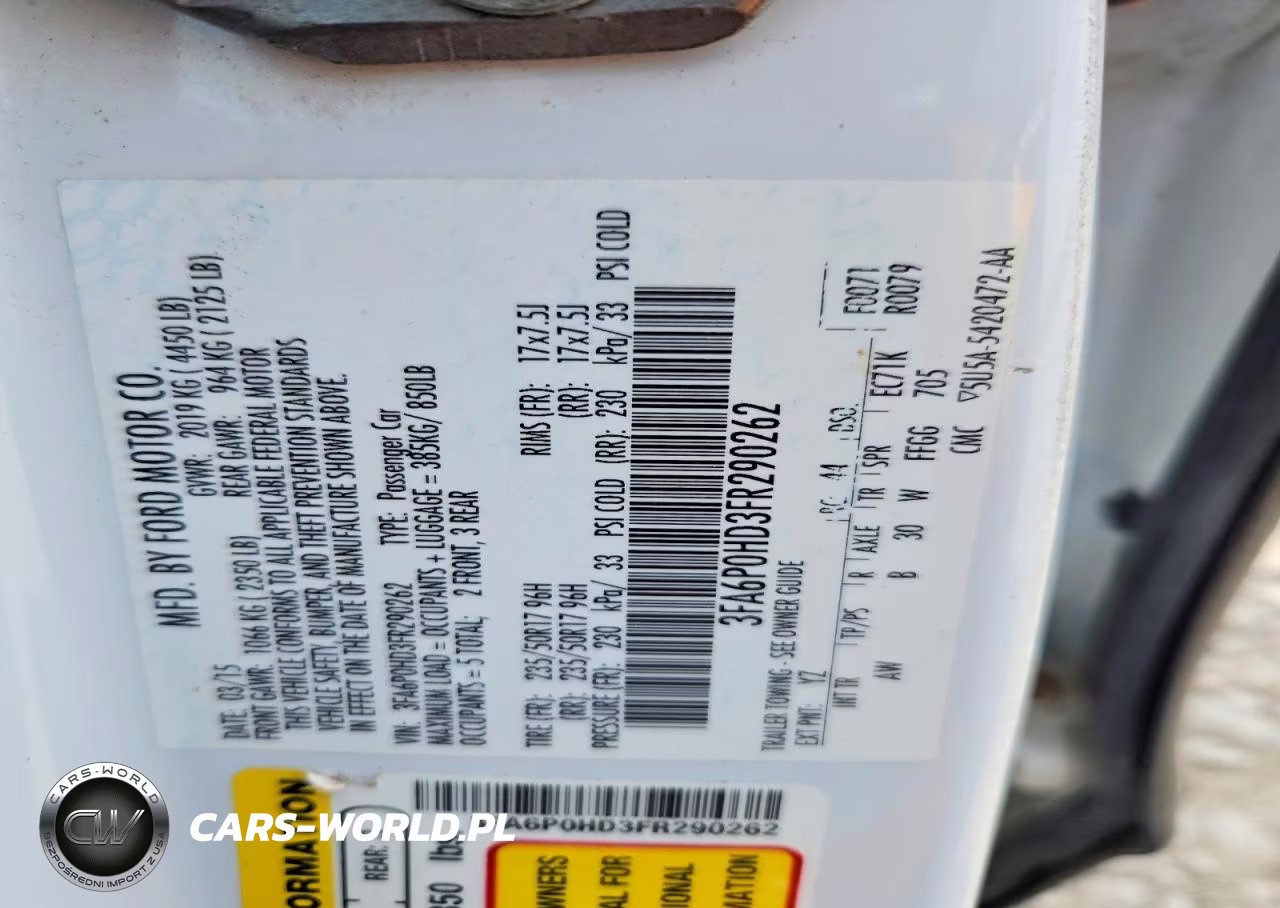 2015 Ford Fusion Se VIN:3FA6P0HD3FR290262 - 12