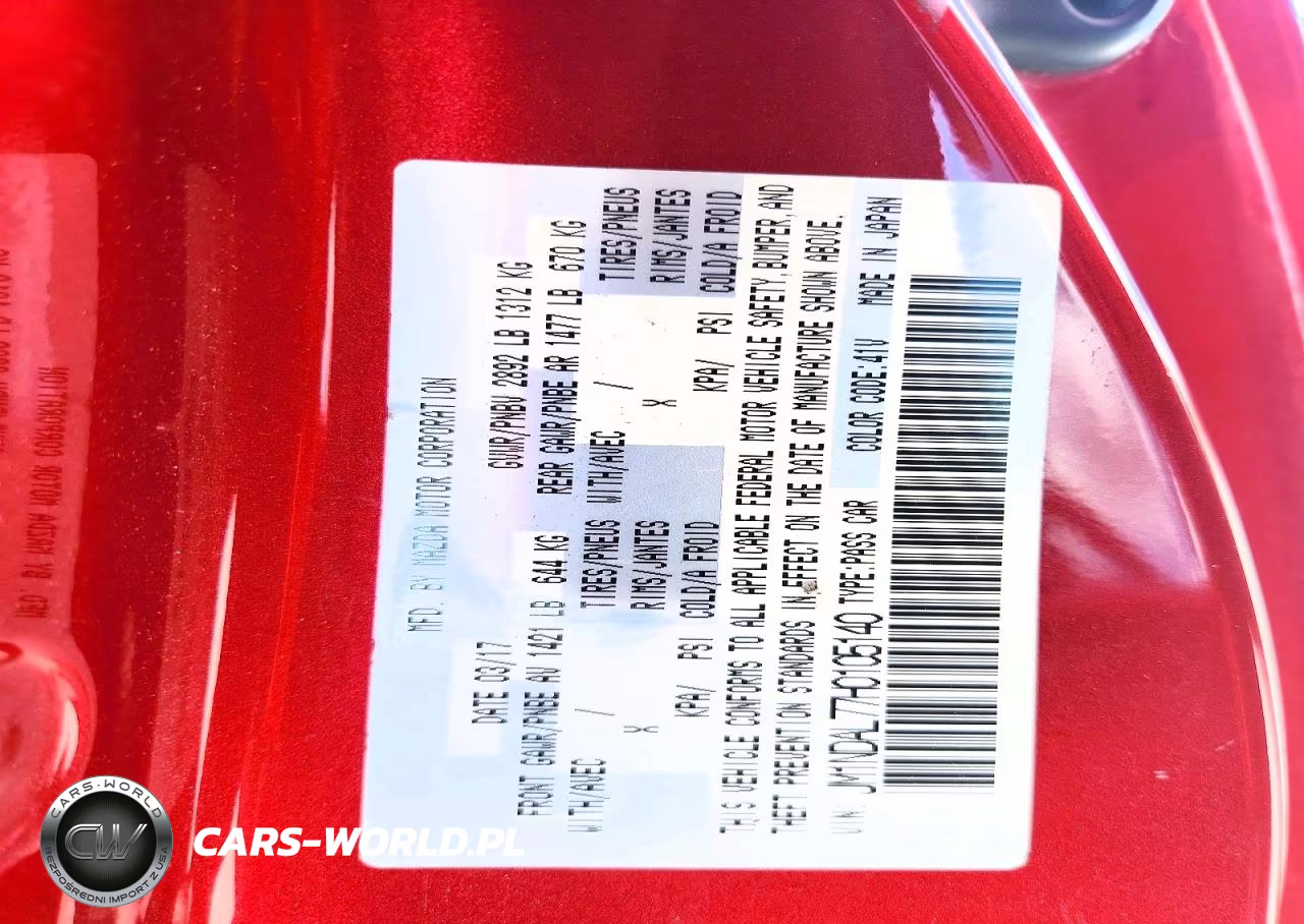 2017 Mazda Mx-5 Miata Club VIN:JM1NDAL77H0105140 - 12