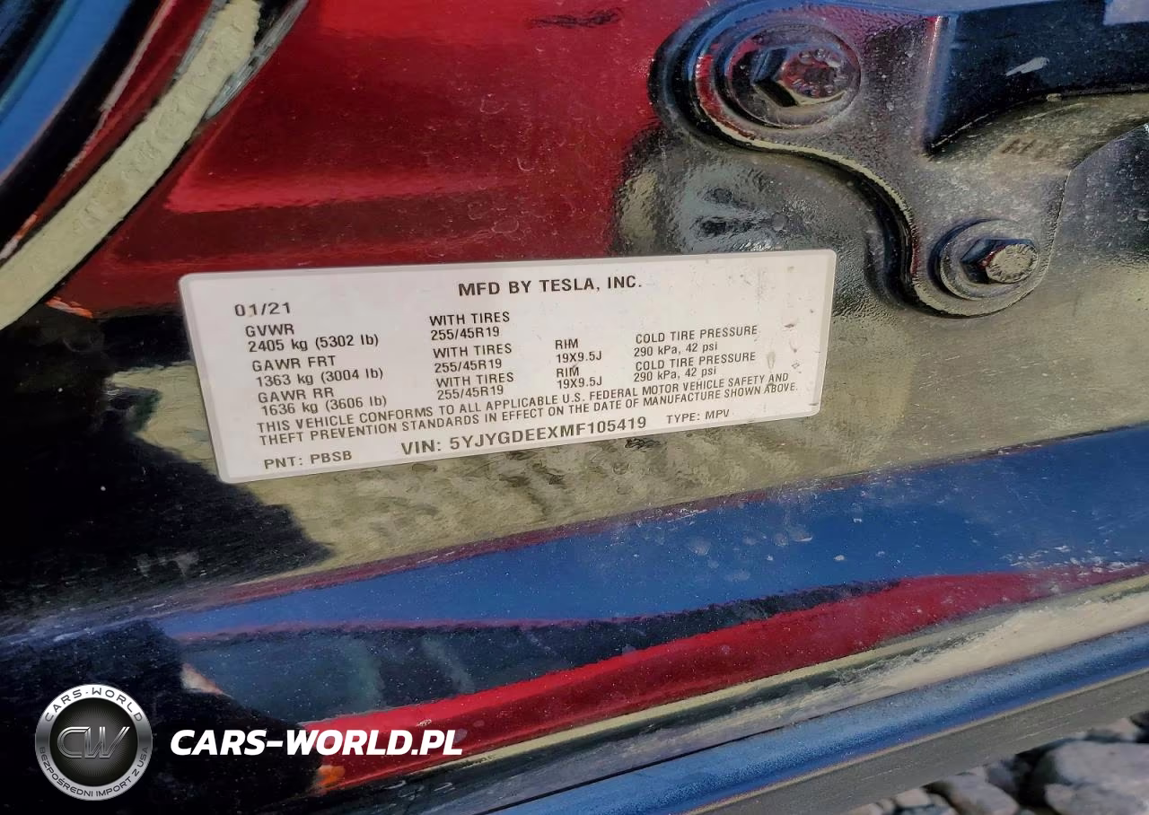 2021 Tesla Model Y VIN:5YJYGDEEXMF105419 - 14