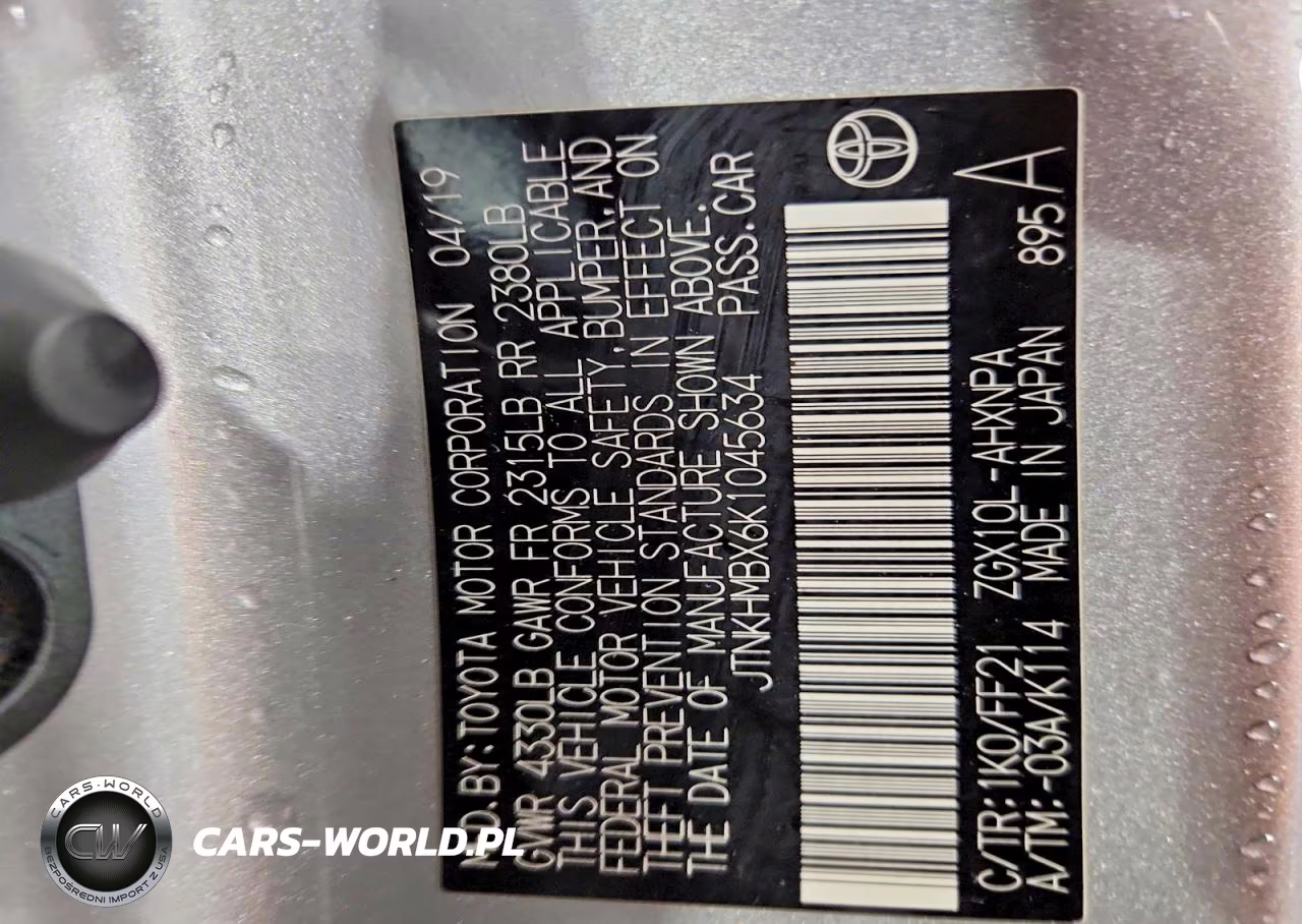 2019 Toyota C-Hr Xle VIN:JTNKHMBX6K1045634 - 12