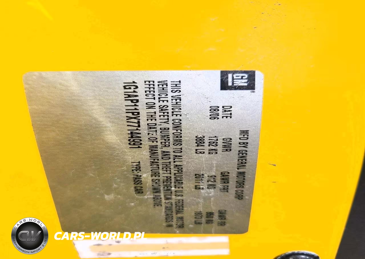 2007 Chevrolet Cobalt Ss Supercharged VIN:1G1AP11PX77144991 - 12