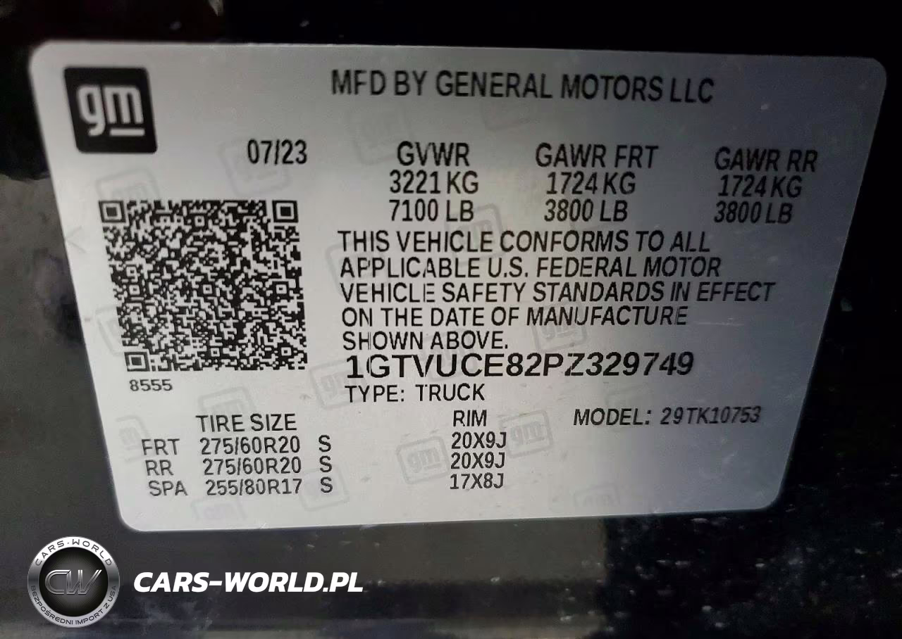 2023 GMC Sierra K1500 Elevation VIN:1GTVUCE82PZ329749 - 12
