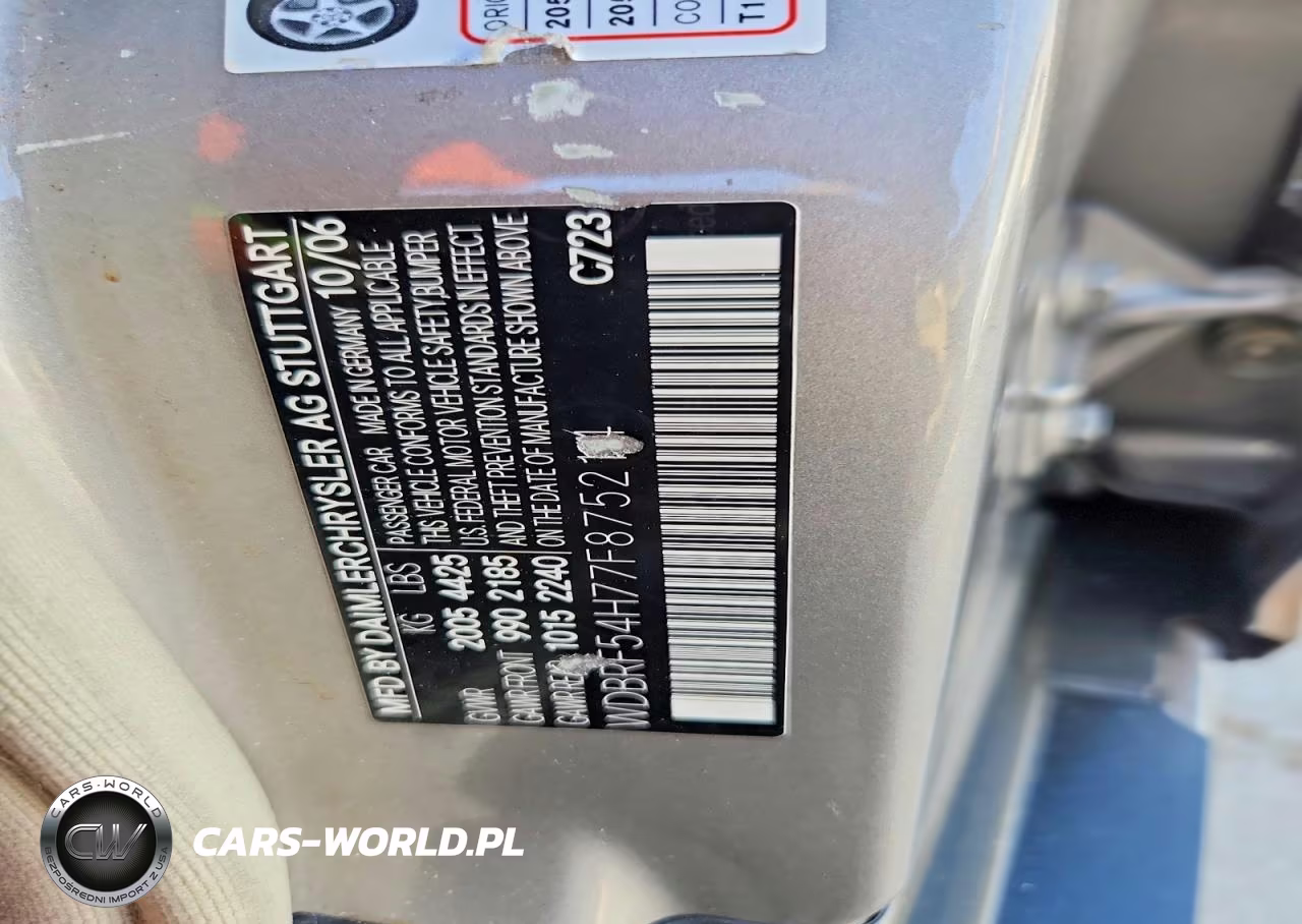 2007 Mercedes-Benz C 280 VIN:WDBRF54H77F875214 - 12