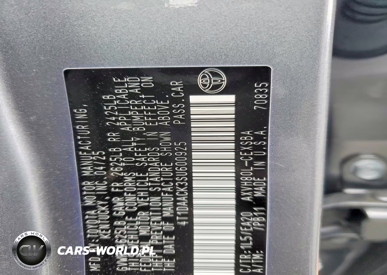 2025 Toyota Camry Se VIN:4T1DAACK3SU600925 - 12