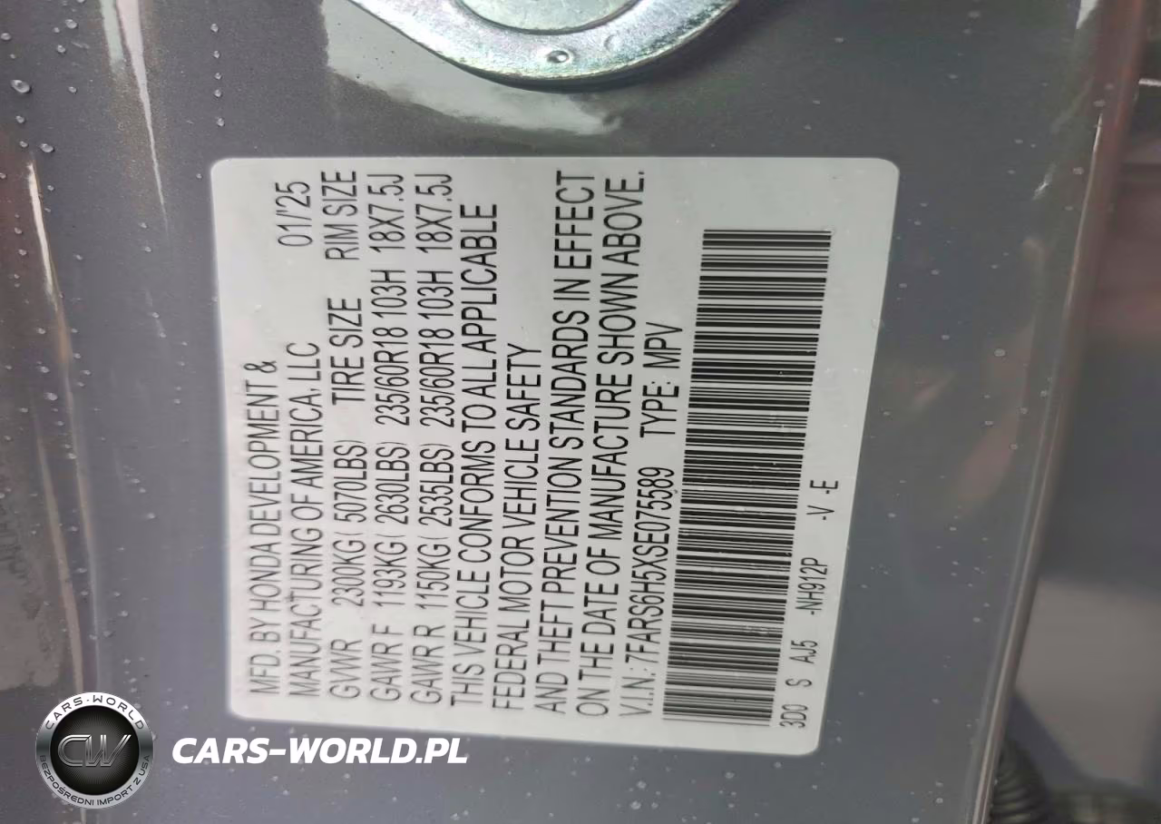 2025 Honda Cr-V Sport VIN:7FARS6H5XSE075589 - 13