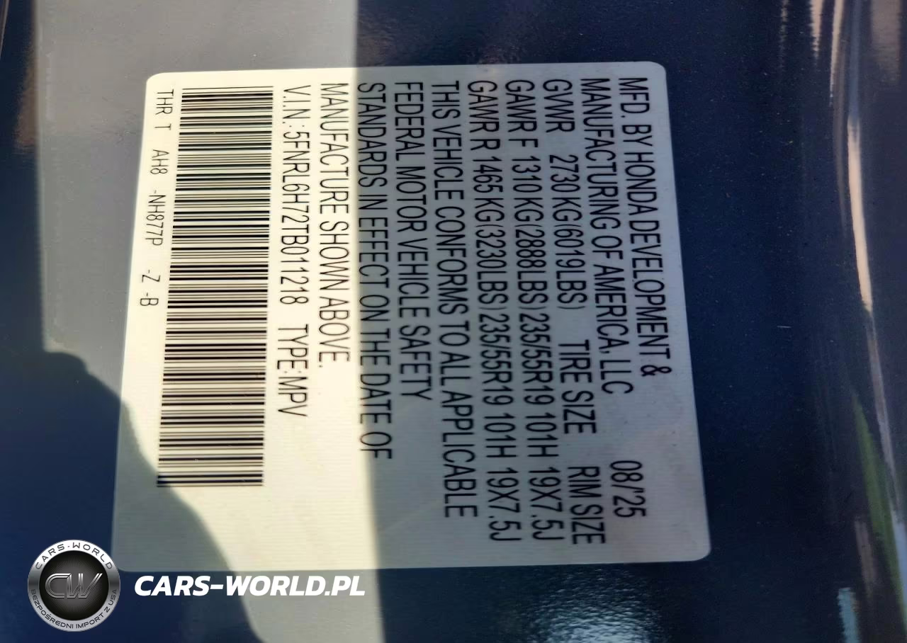 2026 Honda Odyssey Sport-L VIN:5FNRL6H72TB011218 - 13