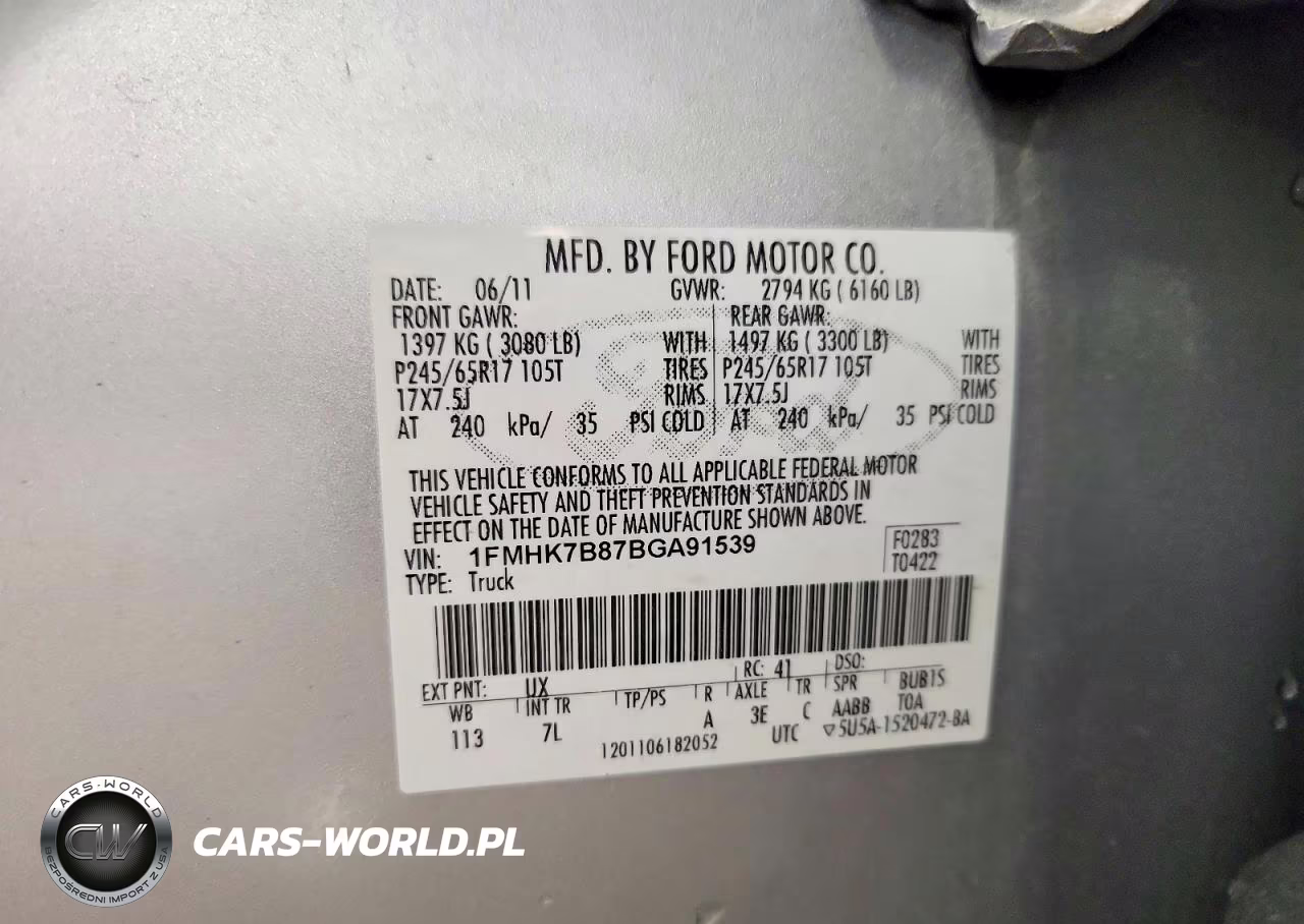 2011 Ford Explorer VIN:1FMHK7B87BGA91539 - 13
