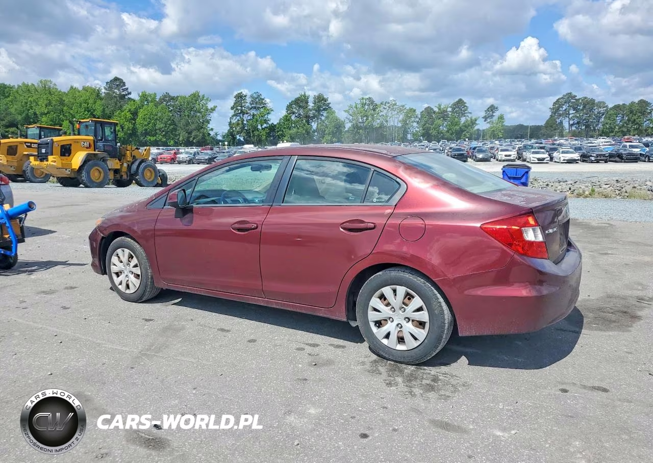 2012 Honda Civic Lx VIN:2HGFB2F57CH558514 - 2