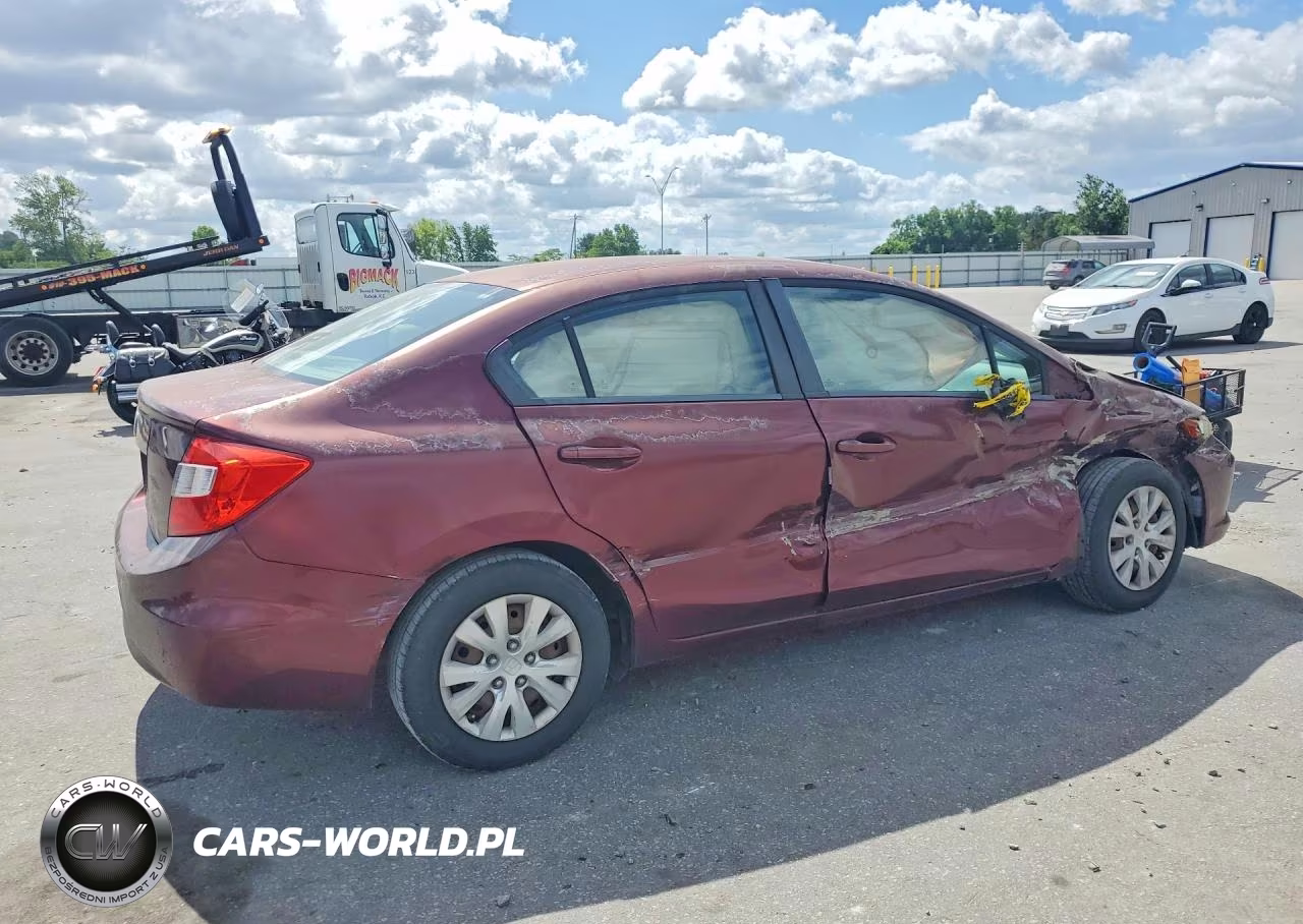 2012 Honda Civic Lx VIN:2HGFB2F57CH558514 - 3