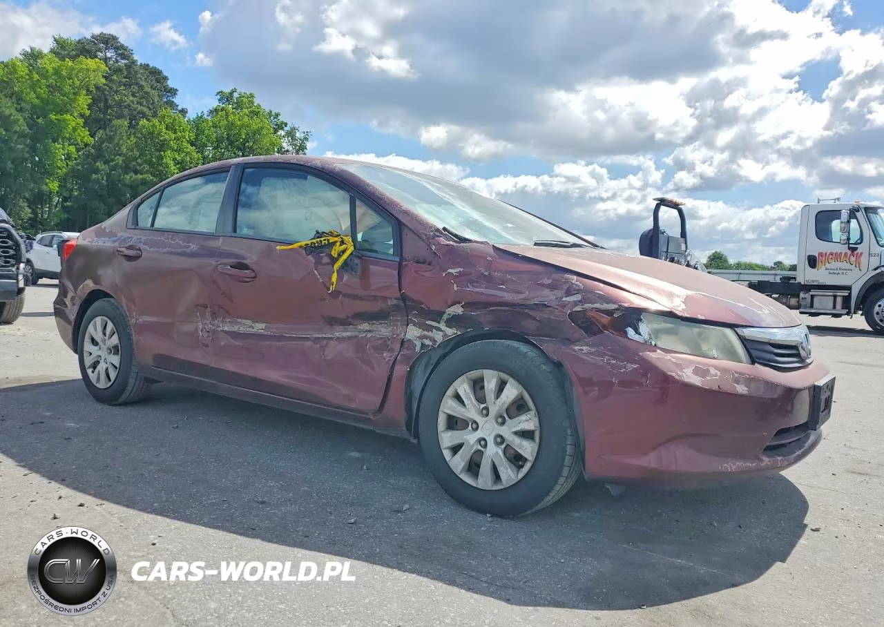 2012 Honda Civic Lx VIN:2HGFB2F57CH558514 - 4