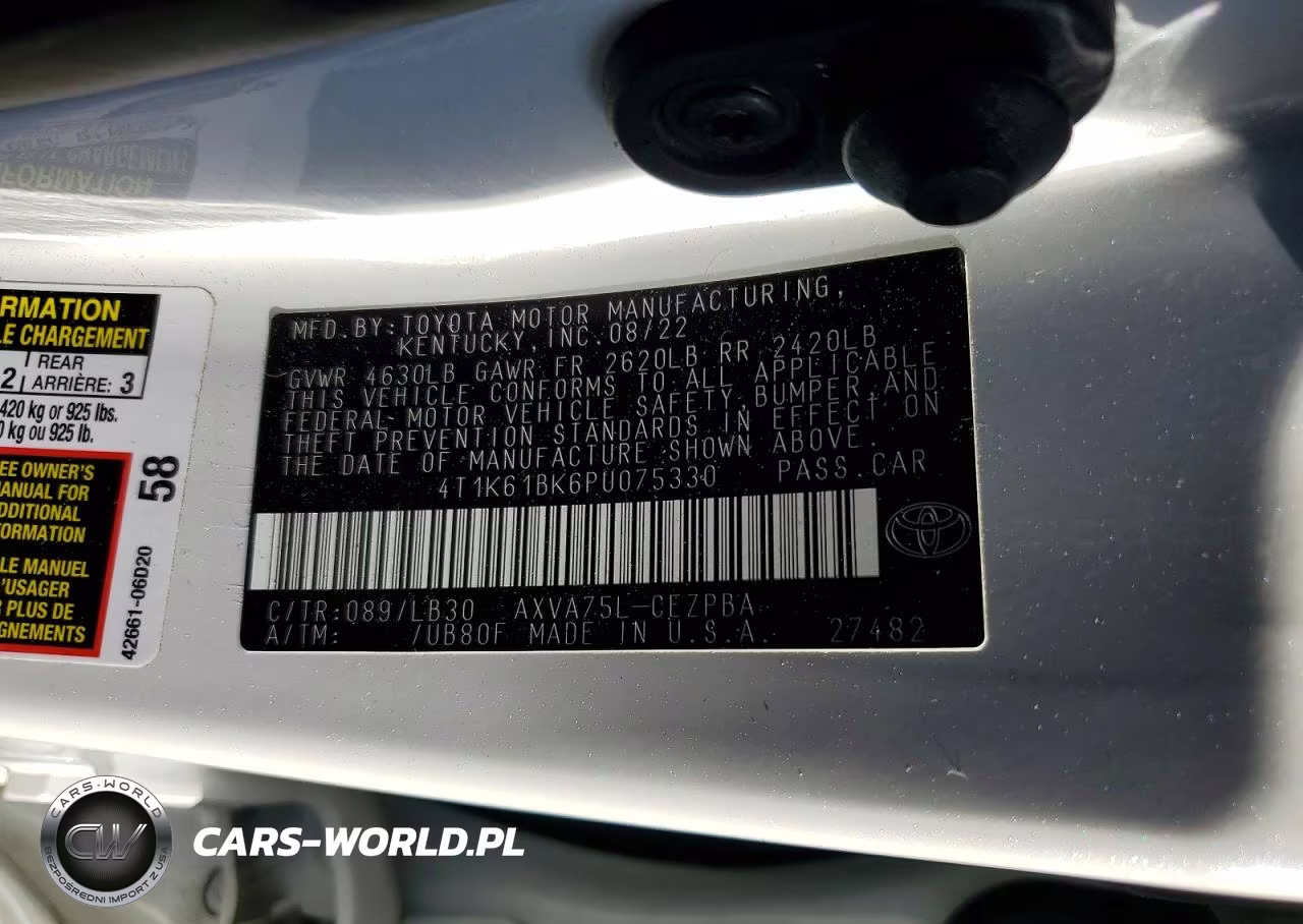 2023 Toyota Camry Xse VIN:4T1K61BK6PU075330 - 12