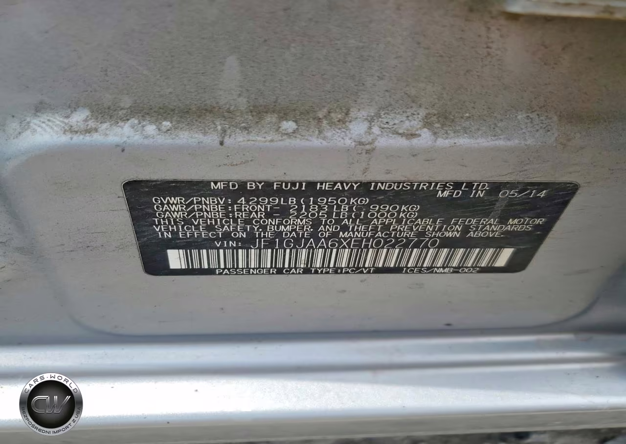 2014 Subaru Impreza VIN:JF1GJAA6XEH022770 - 12