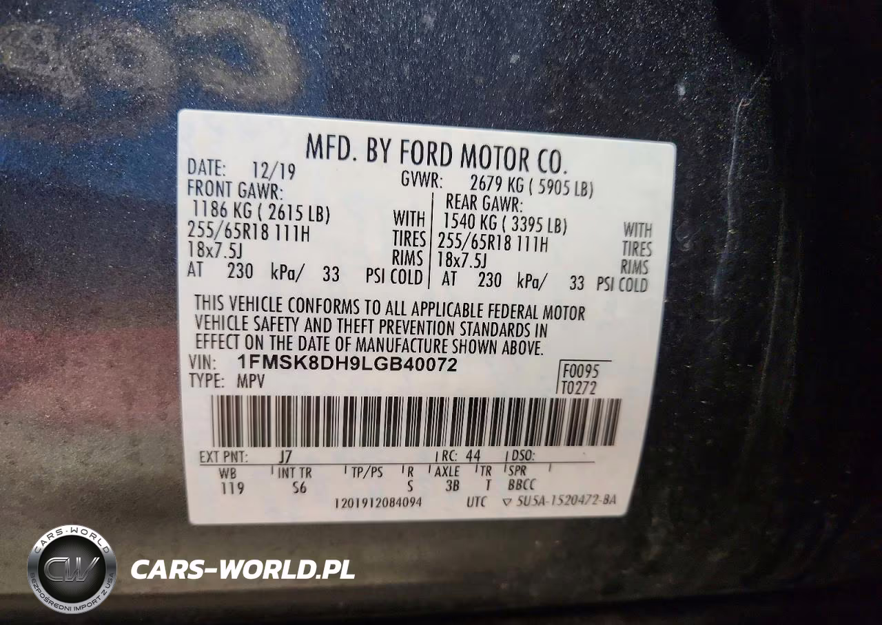 2020 Ford Explorer Xlt VIN:1FMSK8DH9LGB40072 - 13