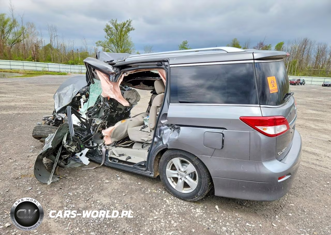 2017 Nissan Quest Sv VIN:JN8AE2KP0H9166042 - 2