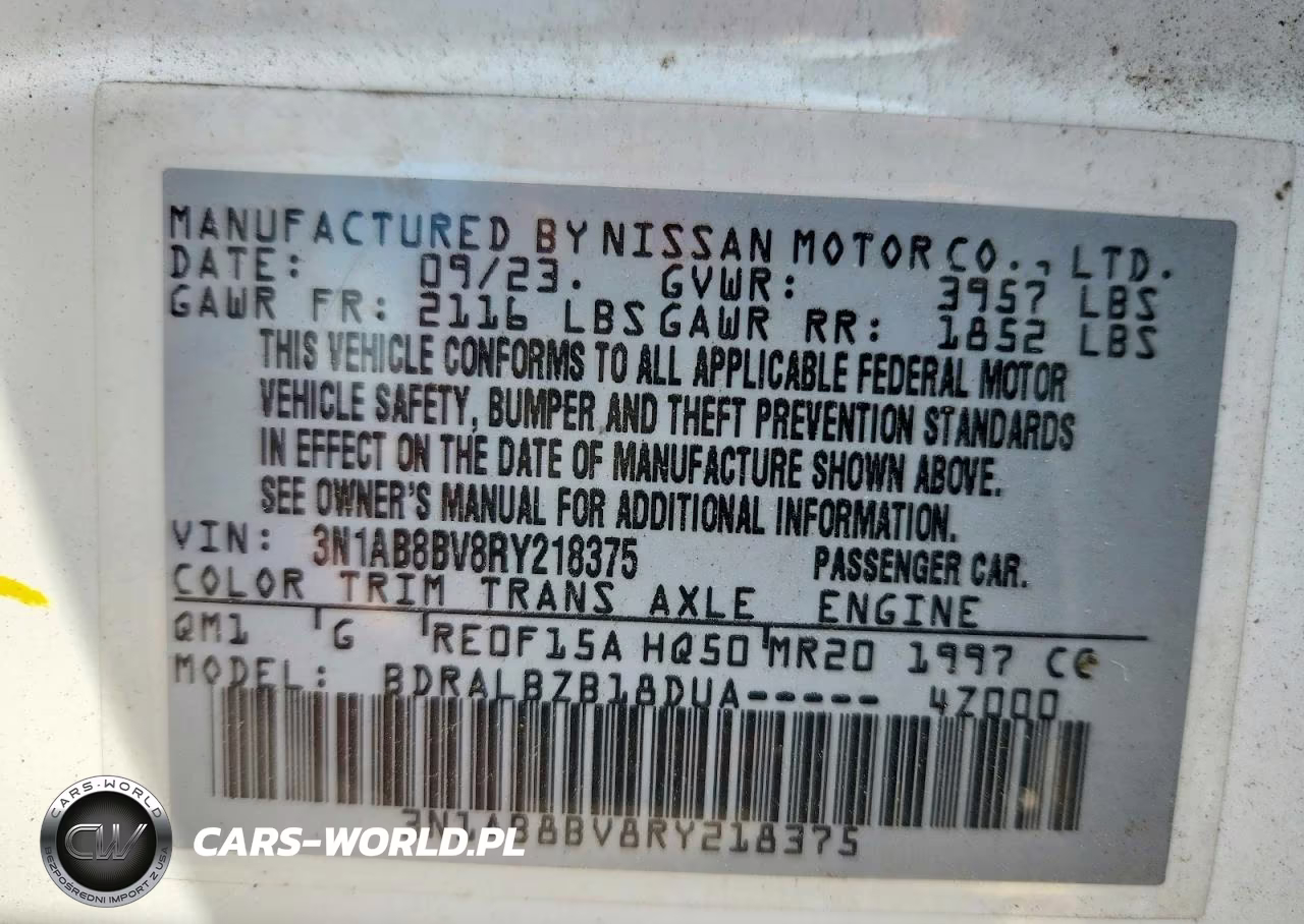2024 Nissan Sentra S VIN:3N1AB8BV8RY218375 - 12