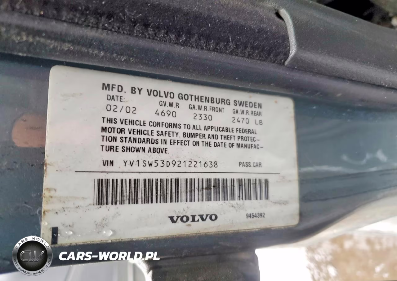 2002 Volvo V70 T5 Turbo VIN:YV1SW53D921221638 - 12