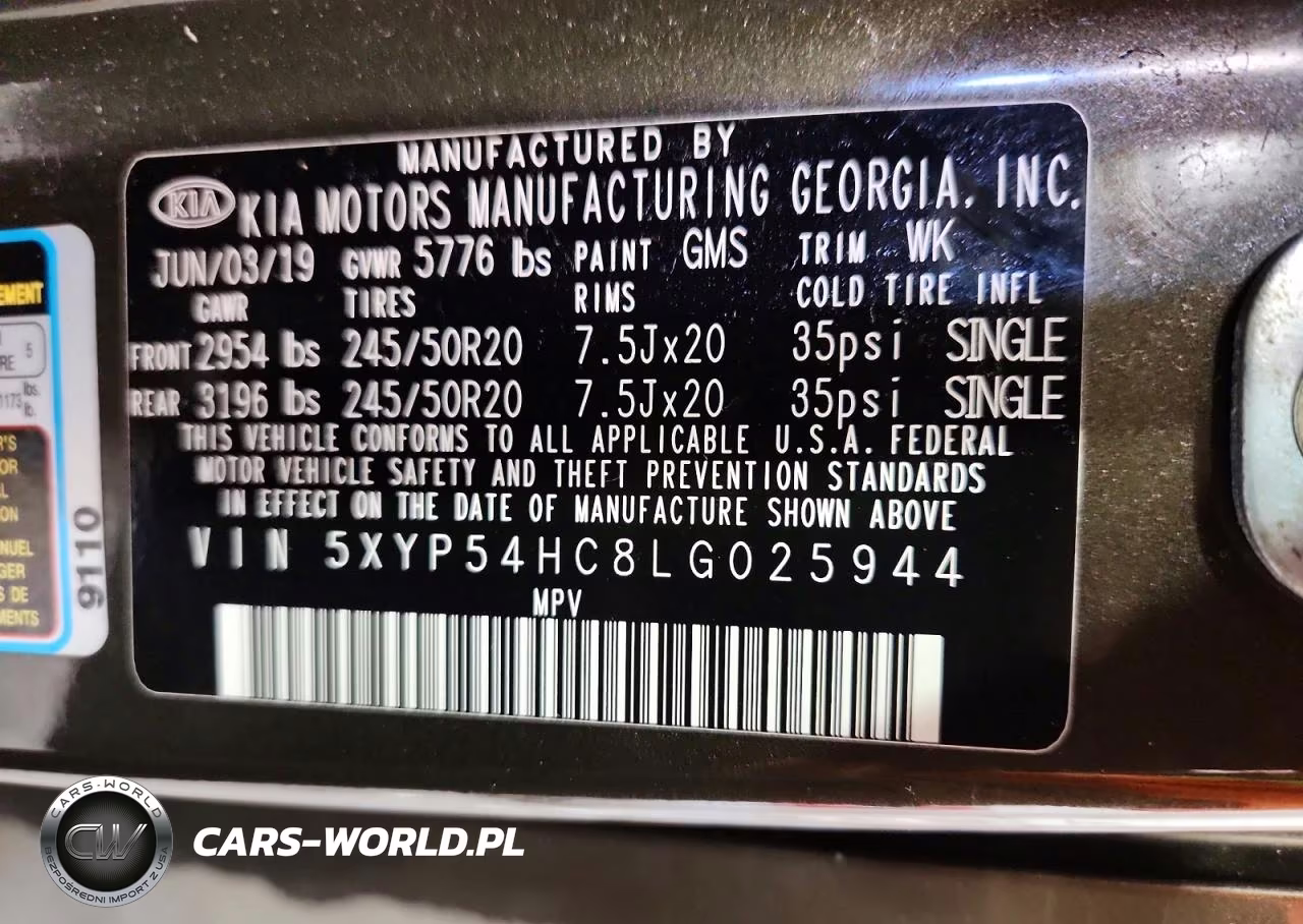 2020 Kia Telluride Sx VIN:5XYP54HC8LG025944 - 13