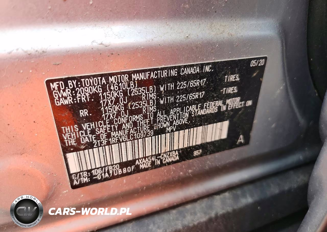 2020 Toyota Rav4 Le VIN:2T3F1RFV6LC109739 - 13