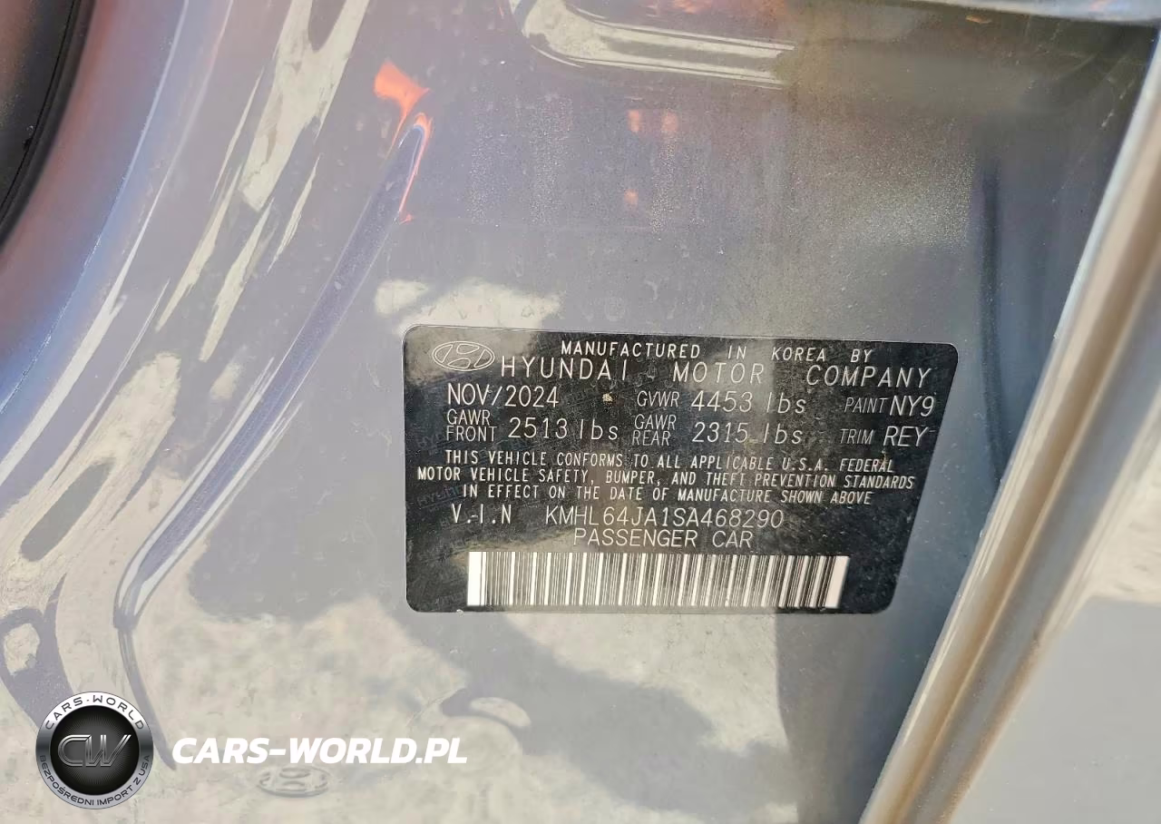 2025 Hyundai Sonata Sel VIN:KMHL64JA1SA468290 - 13