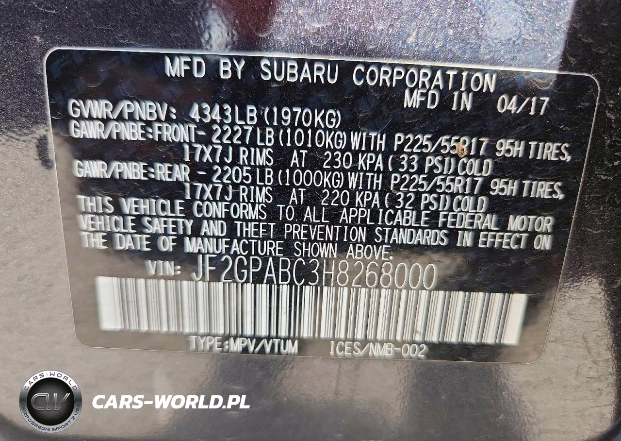 2017 Subaru Crosstrek Premium VIN:JF2GPABC3H8268000 - 12