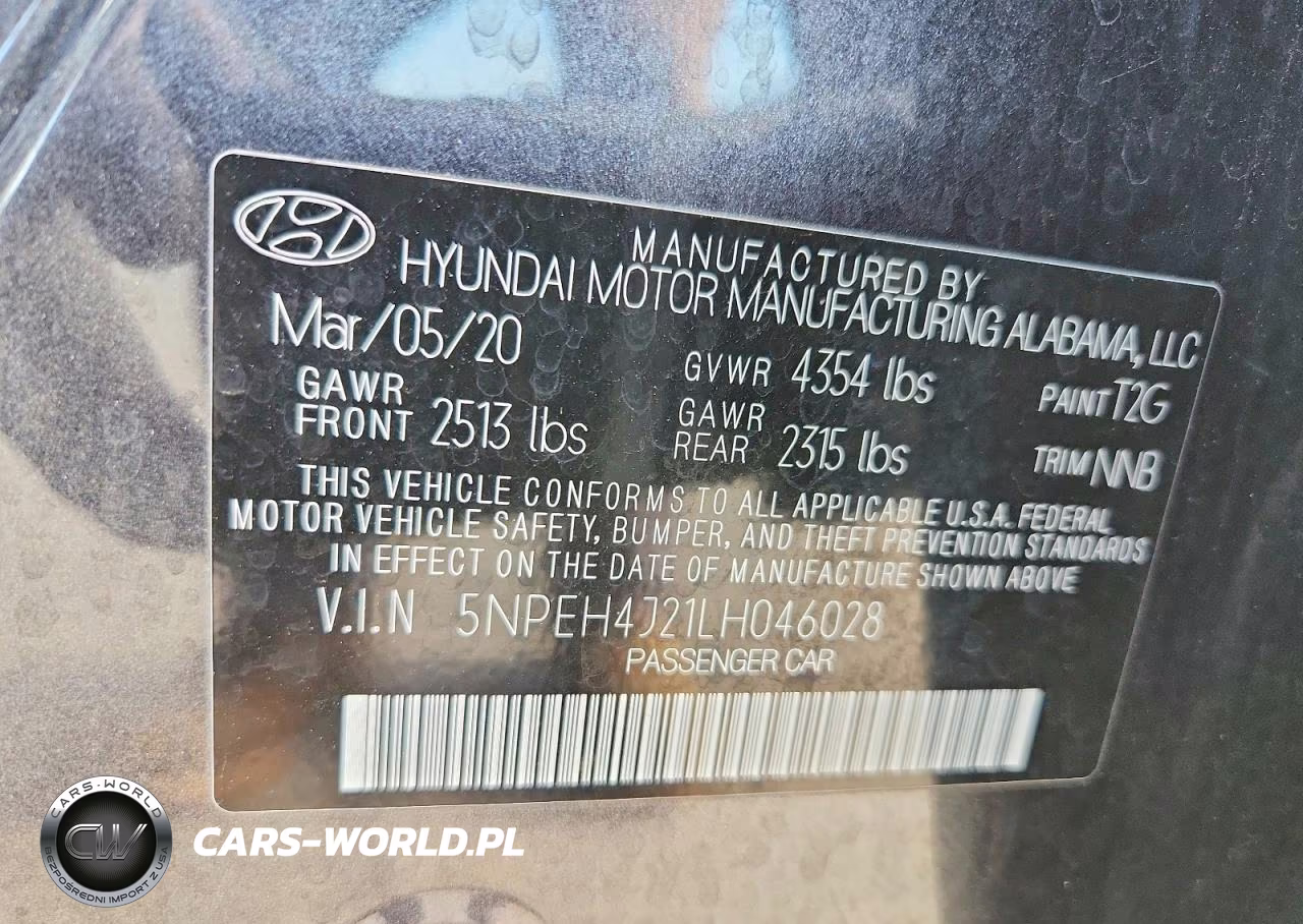 2020 Hyundai Sonata Limited VIN:5NPEH4J21LH046028 - 12