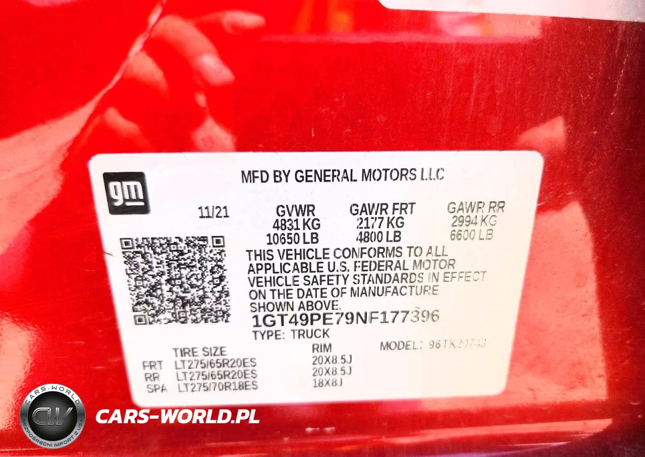 2022 GMC Sierra K2500 At4 VIN:1GT49PE79NF177396 - 12