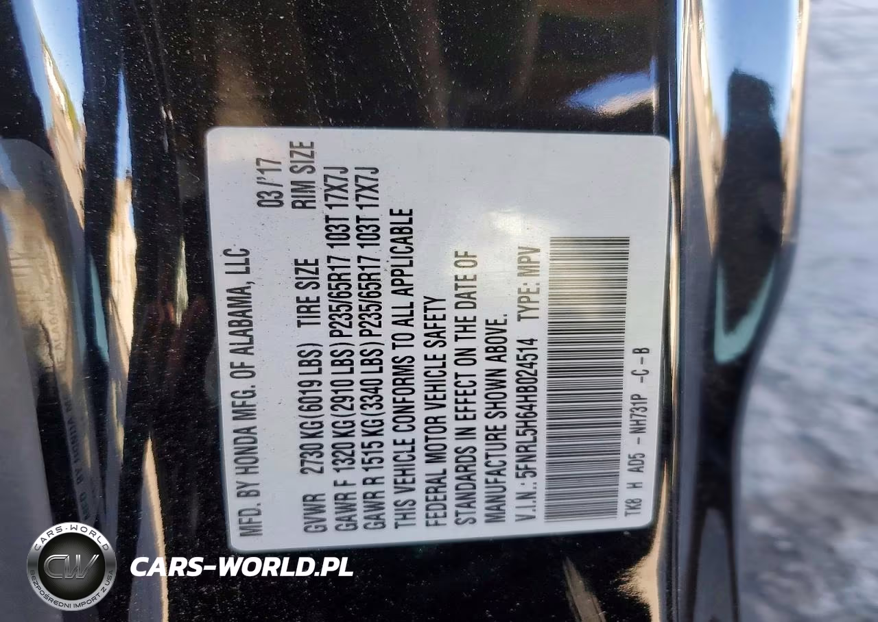 2017 Honda Odyssey Exl VIN:5FNRL5H64HB024514 - 14