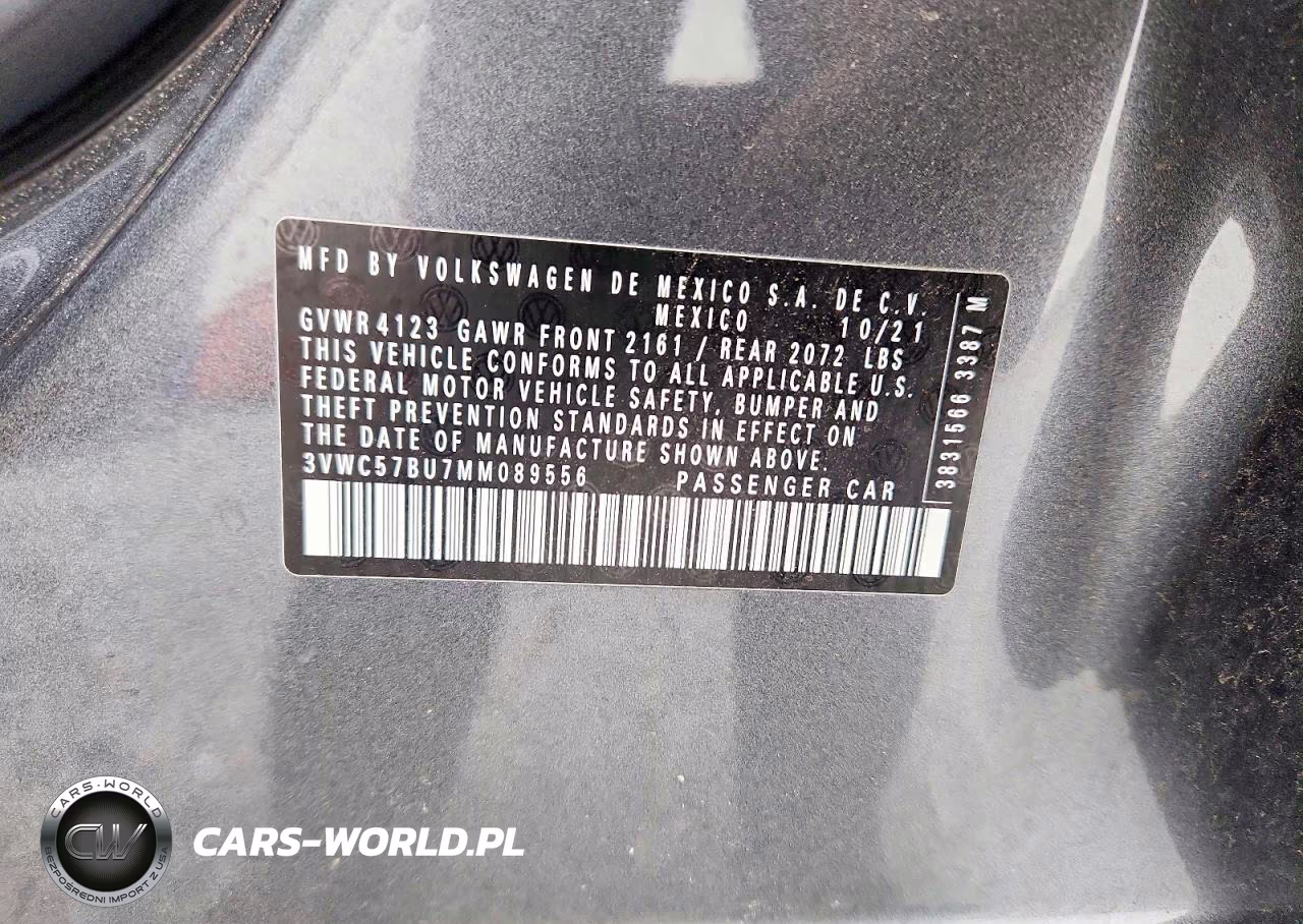 2021 Volkswagen Jetta S VIN:3VWC57BU7MM089556 - 12
